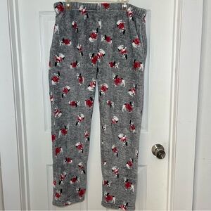 Dearfoams women’s Plush Fleece Pajama Pants with Dog Print